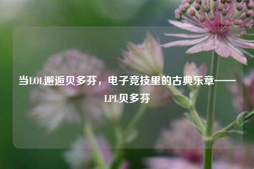 当LOL邂逅贝多芬，电子竞技里的古典乐章——LPL贝多芬