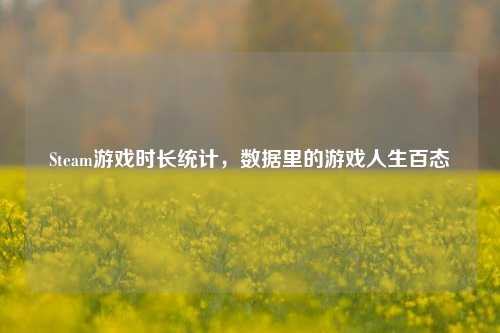 Steam游戏时长统计，数据里的游戏人生百态