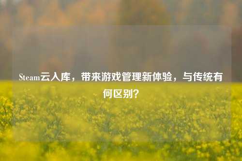 Steam云入库,带来游戏管理新体验,与传统有何区别?