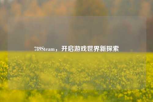 789Steam,开启游戏世界新探索