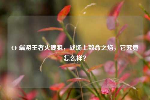 CF 端游王者火魄狙,战场上致命之焰,它究竟怎么样?