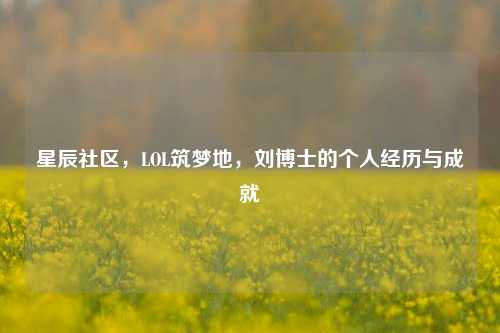 星辰社区,LOL筑梦地,刘博士的个人经历与成就