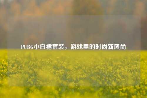 PUBG小白裙套装，游戏里的时尚新风尚