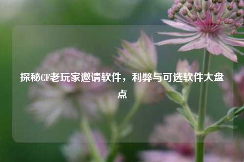 探秘CF老玩家邀请软件,利弊与可选软件大盘点