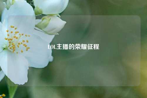 LOL主播的荣耀征程