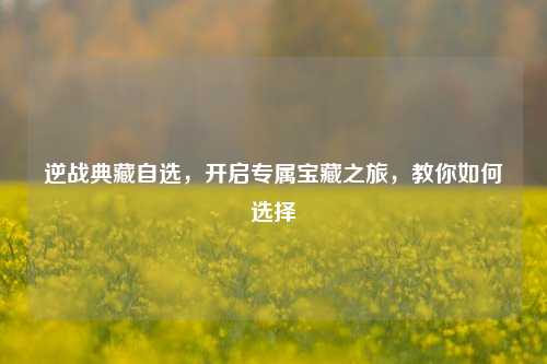 逆战典藏自选,开启专属宝藏之旅,教你如何选择