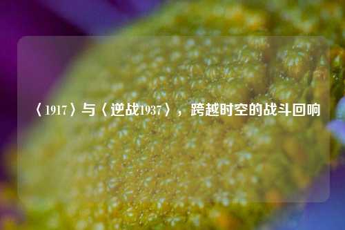 〈1917〉与〈逆战1937〉,跨越时空的战斗回响