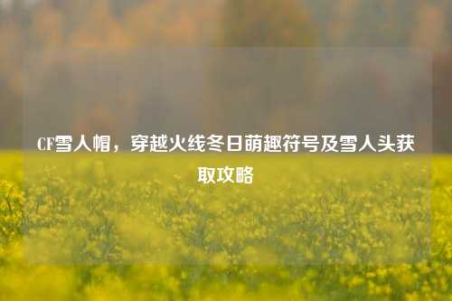 CF雪人帽,穿越火线冬日萌趣符号及雪人头获取攻略