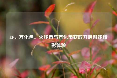 CF,万化包、火线币与万化币获取开启游戏精彩体验