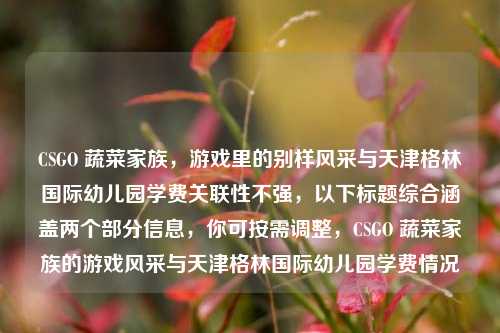 CSGO 蔬菜家族,游戏里的别样风采与天津格林国际幼儿园学费关联性不强,以下标题综合涵盖两个部分信息,你可按需调整,CSGO 蔬菜家族的游戏风采与天津格林国际幼儿园学费情况