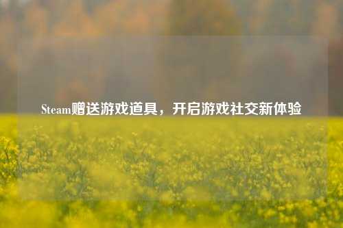 Steam赠送游戏道具,开启游戏社交新体验