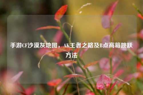手游CF沙漠灰地图,AK王者之路及B点高箱跳跃方法
