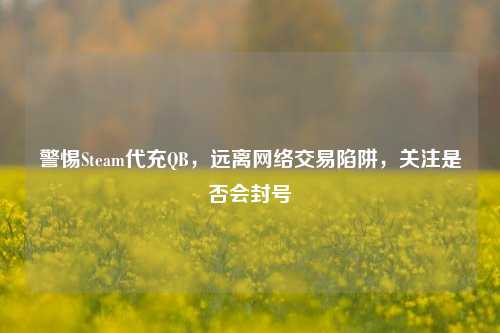 警惕Steam代充QB,远离网络交易陷阱,关注是否会封号