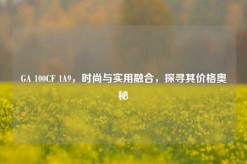 GA 100CF 1A9，时尚与实用融合，探寻其价格奥秘