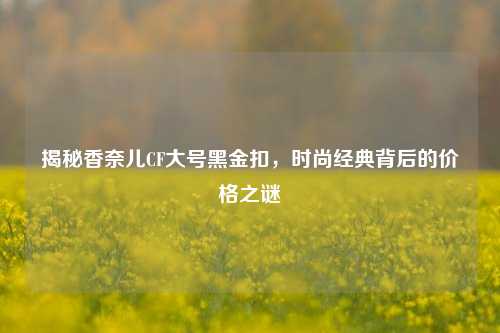 揭秘香奈儿CF大号黑金扣,时尚经典背后的价格之谜