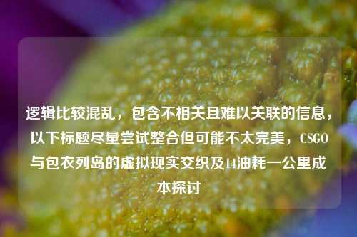 逻辑比较混乱，包含不相关且难以关联的信息，以下标题尽量尝试整合但可能不太完美，CSGO与包衣列岛的虚拟现实交织及14油耗一公里成本探讨
