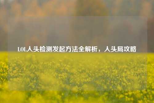LOL人头检测发起方法全解析,人头局攻略