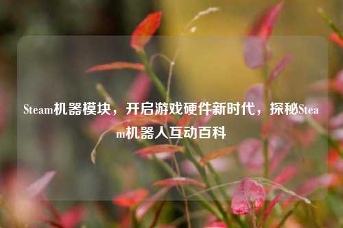 Steam机器模块，开启游戏硬件新时代，探秘Steam机器人互动百科