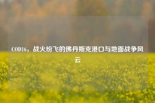 COD16，战火纷飞的佛丹斯克港口与地面战争风云