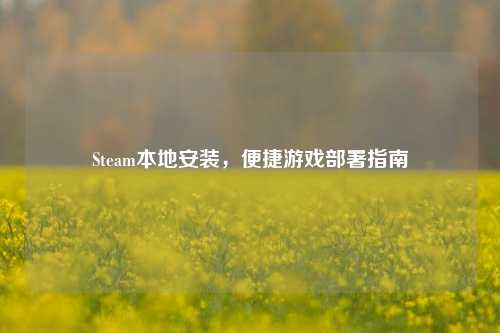 Steam本地安装,便捷游戏部署指南