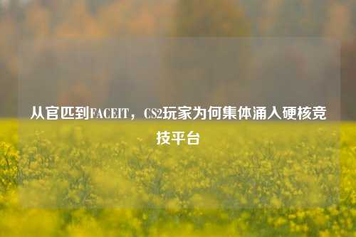 从官匹到FACEIT,CS2玩家为何集体涌入硬核竞技平台