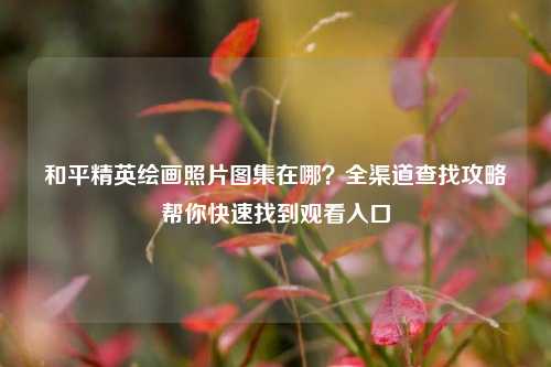 和平精英绘画照片图集在哪?全渠道查找攻略帮你快速找到观看入口