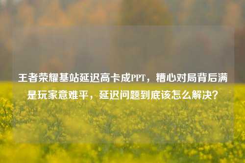 王者荣耀基站延迟高卡成PPT,糟心对局背后满是玩家意难平,延迟问题到底该怎么解决?