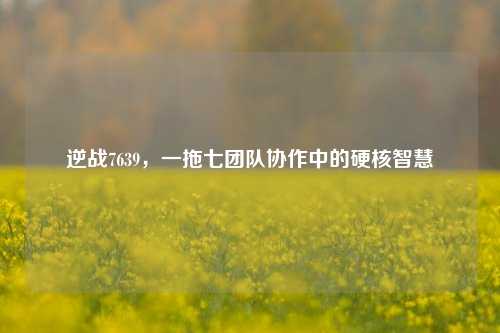 逆战7639，一拖七团队协作中的硬核智慧