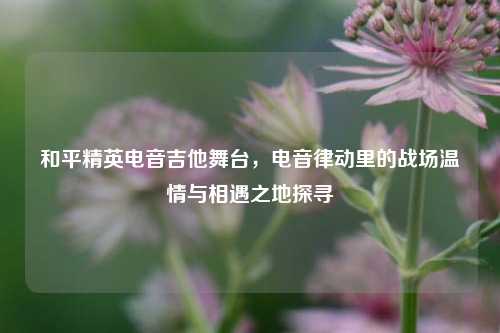 和平精英电音吉他舞台,电音律动里的战场温情与相遇之地探寻
