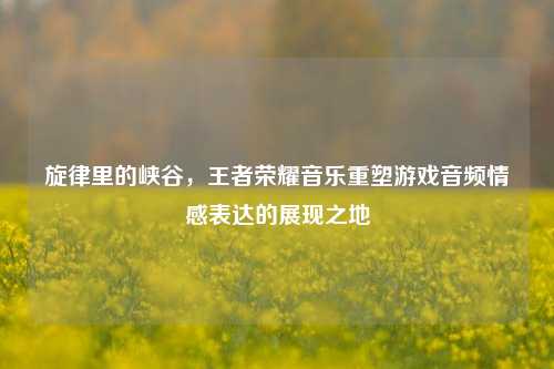 旋律里的峡谷,王者荣耀音乐重塑游戏音频情感表达的展现之地