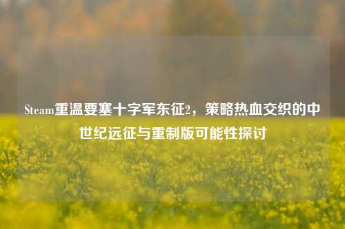 Steam重温要塞十字军东征2,策略热血交织的中世纪远征与重制版可能性探讨