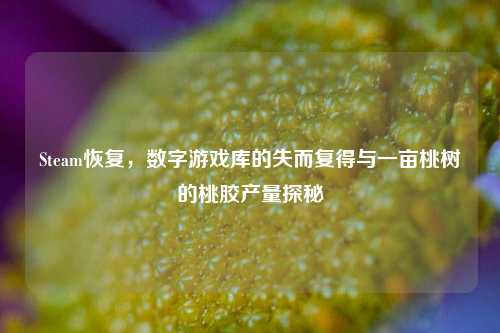 Steam恢复，数字游戏库的失而复得与一亩桃树的桃胶产量探秘