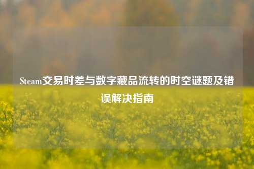 Steam交易时差与数字藏品流转的时空谜题及错误解决指南