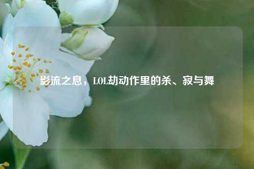 影流之息,LOL劫动作里的杀、寂与舞