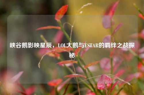 峡谷鹅影映星辰,LOL大鹅与ESTAR的羁绊之战探秘