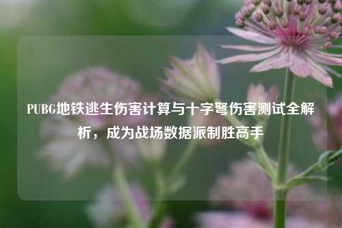 PUBG地铁逃生伤害计算与十字弩伤害测试全解析,成为战场数据派制胜高手